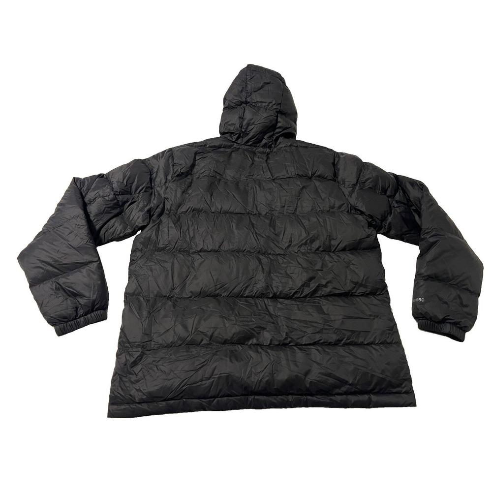 Eddie Bauer Jacket Mens L Black EB650 Down Puffer Hooded Full Zip Coat Outdoor - Picture 8 of 8